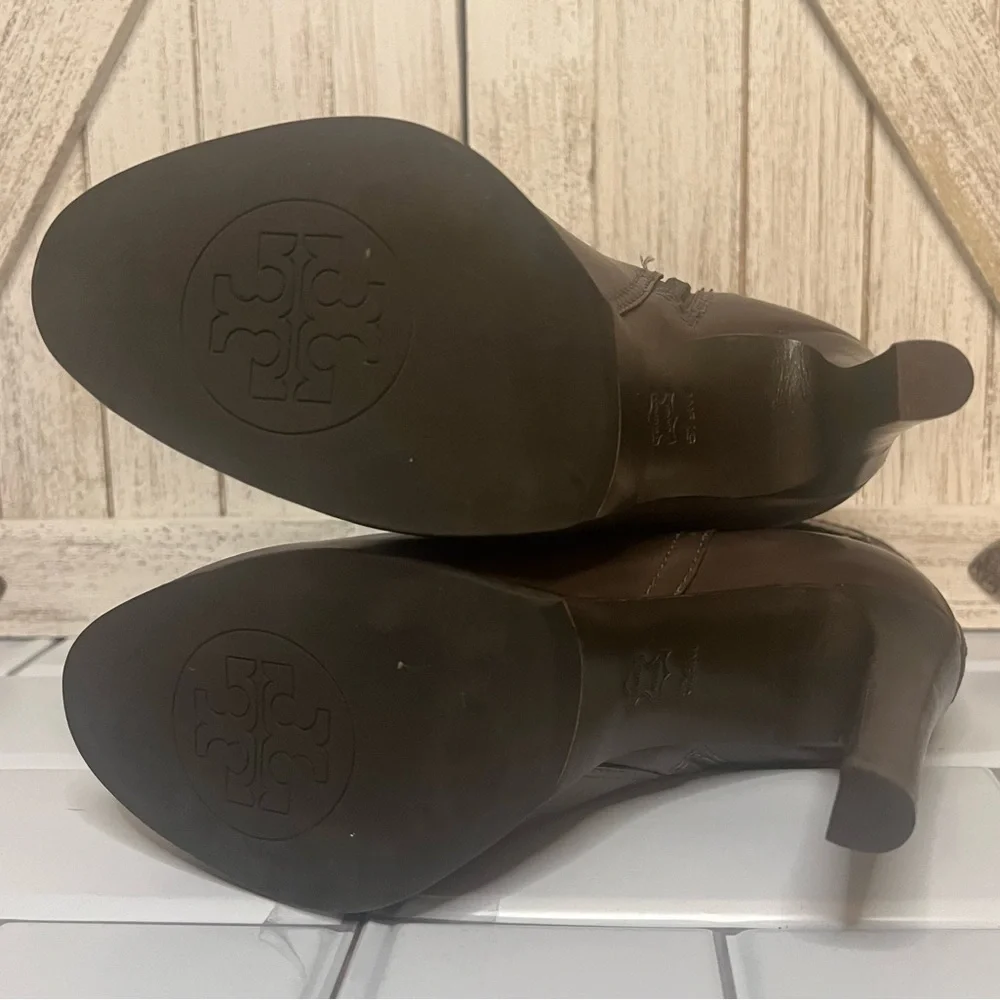 Tory Burch Bristol Chocolate Brown Ankle Booties